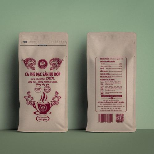 Cà Phê Đặc Sản Bù Đốp Gói 500g